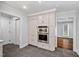 Kitchen showcasing stainless steel appliances, ample cabinetry, and a view to another room at 624 Great Pine Way, Raleigh, NC 27614