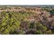 Aerial view of a large wooded lot with distant hills and a glimpse of a structure at 9413 Woodlief Rd, Wake Forest, NC 27587