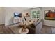 Cozy living room with hardwood floors and large window at 255 Moore Creek Dr, Fuquay Varina, NC 27526