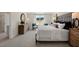 Main bedroom with king bed, window, and walk-in closet at 255 Moore Creek Dr, Fuquay Varina, NC 27526