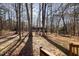 Wooded backyard with large trees and open space at 103 Lakeside Farm Road Rd, Zebulon, NC 27597