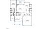 First-floor layout showcasing the kitchen, Gathering room, primary suite, and study at 3189 Armeria Dr, Apex, NC 27502