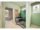 Primary bathroom featuring shower and adjacent walk-in closet under construction at 968 Duke Memorial Rd, Spring Hope, NC 27882