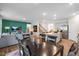 Open concept dining area adjacent to the kitchen and living room at 119 Ethel Ln, Angier, NC 27501