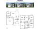 Floor plan showcasing the layout of a four-bedroom, two-story home with two-car garage at 119 Ethel Ln, Angier, NC 27501