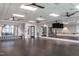 Yoga or exercise studio with mirrors, barre, and TV at 2308 Beeblossom Pl, Fuquay Varina, NC 27526