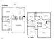 First and second floor layout of the home at 432 Ashley Run, Sanford, NC 27330