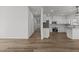 View of the kitchen from the hallway at 112 Edgewood Dr, Roxboro, NC 27573