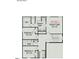 Second floor plan with owner's suite, two bedrooms, and laundry at 131 Knoll Way, Sanford, NC 27332