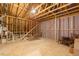 Unfinished bonus room with exposed beams at 622 Shelford Trl, Zebulon, NC 27597