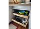 Open kitchen drawers revealing kitchen gadgets and a food processor at 150 Water Oak Dr, Smithfield, NC 27577