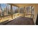 Spacious back deck overlooks a wooded area at 125 Leisure Ln, Louisburg, NC 27549