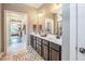 Double vanity bathroom with walk-in shower and separate toilet at 269 Ivy Ridge Rd, Chapel Hill, NC 27516