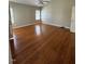 Spacious bedroom with hardwood floors and high ceilings at 6101 Valentine St, Zebulon, NC 27597