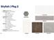 Kitchen design details including cabinets, countertops, backsplash, and flooring at 7541 Percussion Dr, Apex, NC 27539