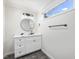 Modern bathroom with white vanity and marble countertop at 191 Pine Lake Dr, Siler City, NC 27344