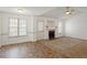 Living room features a fireplace and tile flooring at 204 Barbour Rd, Smithfield, NC 27577