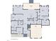 One-story floor plan with 3 bedrooms, 3 baths, and a 2-car garage at 45 Quail Pt, Pittsboro, NC 27312