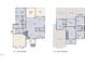 Two-story house floor plan with 3 bedrooms and open concept at 684 Golfers Vw, Pittsboro, NC 27312