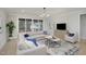 Comfortable Gathering room with sectional sofa, large windows and a flat screen TV at 684 Golfers Vw, Pittsboro, NC 27312