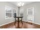 Bright dining area with a round table, and door access at 722 Blue Lake Dr, Mebane, NC 27302