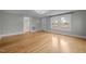 Living room features hardwood floors and an open floor plan at 826 Carter Ave, Durham, NC 27703