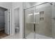 Bathroom with a walk-in shower and toilet at 1042 Westerland Way # 213, Durham, NC 27703