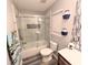 Bathroom with a large walk-in shower and marble tile at 5705 Katha Dr, Holly Springs, NC 27540