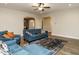 Bright living room with hardwood floors and natural light at 112 Roundrock Ln, Sanford, NC 27330