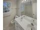 Bathroom with double vanity and bathtub at 113 Crosswind Dr, Cary, NC 27513