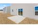 Private patio with concrete slab and access from sliding glass door at 208 Leven Dr, Gibsonville, NC 27249