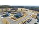 Aerial view of two story home and community at 235 Cottage Way, Pittsboro, NC 27312