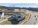 Aerial view of two story home and community at 235 Cottage Way, Pittsboro, NC 27312