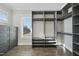 Large walk-in closet with ample shelving and hanging space at 235 Cottage Way, Pittsboro, NC 27312