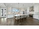 Modern kitchen with stainless steel appliances and a large island at 235 Cottage Way, Pittsboro, NC 27312