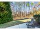 Private backyard with a patio and wooded view at , Durham, NC 27703