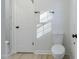 Simple bathroom with toilet and white finishes at 305 Edgewater Dr, Broadway, NC 27505