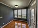 Bright dining room with hardwood floors and neutral walls at 5503 Silver Moon, Raleigh, NC 27606