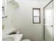 Clean bathroom with shower and single window at 138 Running Deer Dr, Louisburg, NC 27549