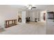 Spacious bonus room with hardwood floors and multiple doors at 280 Gwendolyn Way, Fuquay Varina, NC 27526