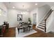 Dining room with table, chairs, and hardwood floors at 499 Duncan Creek Rd # 143, Lillington, NC 27546