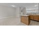 Eat-in kitchen with an island and tile flooring at 5147 Sandy Banks Rd, Raleigh, NC 27616