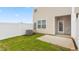 Small backyard with patio and AC unit at 5512 Henley Ridge Dr # 191, Graham, NC 27253