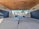View through the garage to the backyard, showing a basketball goal at 1425 Sky Vista Way, Raleigh, NC 27613