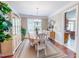 Formal dining room with hardwood floors and a chandelier at 203 Barrington Overlook Dr, Durham, NC 27703