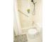 Clean bathroom with shower/tub combo at 421 S Morgan St, Roxboro, NC 27573