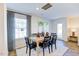 Dining area featuring a wooden table and black chairs at 507 Fife Ct, Gibsonville, NC 27249