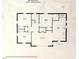 Floor plan showing 2 bedrooms, kitchen, and living room at 603 Forest Dr, Garner, NC 27529