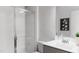 Bathroom features a shower/tub combo and single vanity at 605 Emerald Bay Cir, Raleigh, NC 27610