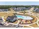 Community features a pool, playground, and numerous houses at 612 Emerald Bay Cir, Raleigh, NC 27610